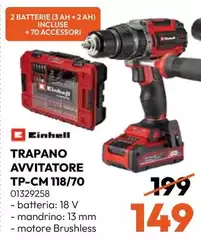 Einhell - Trapano Avvitatore TP-CM 118/70 Einhell - Trapano Avvitatore TP-CM 118/70