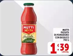 Mutti - Passata Di Pomodoro Con Basilico Mutti - Passata Di Pomodoro Con Basilico