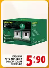 Kasaviva - Set 2 Applique A Energia Solare Kasaviva - Set 2 Applique A Energia Solare