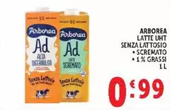 Arborea - Latte UHT Senza Lattosio Scremato Arborea - Latte UHT Senza Lattosio Scremato