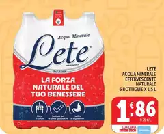 Lete - Acqua Minerale Effervescente Naturale Lete - Acqua Minerale Effervescente Naturale