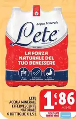 Lete - Acqua Minerale Effervescente Naturale Lete - Acqua Minerale Effervescente Naturale