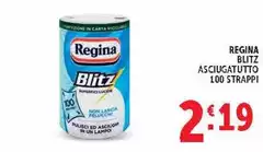 Regina - Blitz Asciugatutto 100 Strappi Regina - Blitz Asciugatutto 100 Strappi