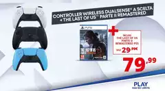 Sony - Ps5 Controller Wireless Dualsense A Scelta + The Last Of Us Parte II Remastered Sony - Ps5 Controller Wireless Dualsense A Scelta + The Last Of Us Parte II Remastered