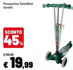 Gormiti - Monopattino Twist&Roll