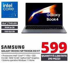 Samsung - Galaxy Book4 NP750XGK-KG1IT Samsung - Galaxy Book4 NP750XGK-KG1IT