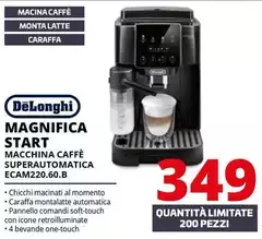 De Longhi - Magnifica Start Macchina Caffè Superautomatica ECAM220.60.B