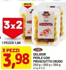 Delidor - Perle Con Prosciutto Crudo Delidor - Perle Con Prosciutto Crudo