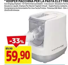 Kooper - Macchina Per La Pasta Elettri Kooper - Macchina Per La Pasta Elettri