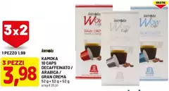 Kamoka - 10 Caps Decaffeinato / Arabica / Gran Crema Kamoka - 10 Caps Decaffeinato / Arabica / Gran Crema