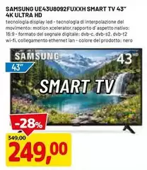 Samsung - Tv UE43U8092FUXXH Smart TV 43" Samsung - Tv UE43U8092FUXXH Smart TV 43"