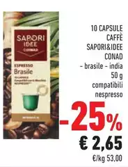 Sapori - 10 Capsule Caffè &Idee Sapori - 10 Capsule Caffè &Idee