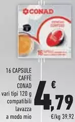 Conad - 16 Capsule Caffè