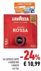 Lavazza - 36 Capsule Caffè A Modo Mio Lavazza - 36 Capsule Caffè A Modo Mio