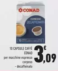 Conad - 10 Capsule Caffè Conad - 10 Capsule Caffè