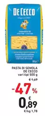 De Cecco - Pasta Di Semola De Cecco - Pasta Di Semola