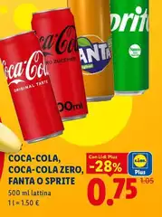Coca-Cola, Coca-Cola Zero, Fanta O Sprite Coca-Cola, Coca-Cola Zero, Fanta O Sprite
