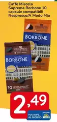 Caffe Borbone - Caffè Miscela Suprema Borbone Capsule Compatibili Nespresso Caffe Borbone - Caffè Miscela Suprema Borbone Capsule Compatibili Nespresso