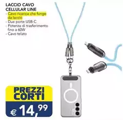 Corti - Laccio Cavo Cellular Line Corti - Laccio Cavo Cellular Line