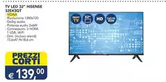 Hisense - Tv Led 32" 32E43CIT Hisense - Tv Led 32" 32E43CIT