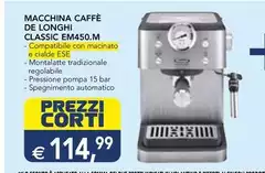 Corti - Macchina Caffè De Longhi Classic Em450.M