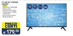 Hisense - Tv Led 40 40a492 Hisense - Tv Led 40 40a492