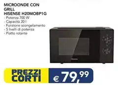 Hisense - Microonde Con Grill H20MOBPMG
