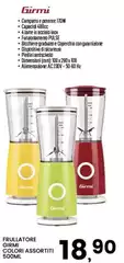 Girmi - Frullatore Colori Assortiti 500ml Girmi - Frullatore Colori Assortiti 500ml