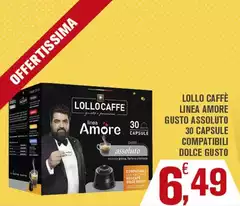 Lollo caffè - Lollo Caffè Linea Amore Gusto Assoluto 30 Capsule Compatibili Dolce Gusto Lollo caffè - Lollo Caffè Linea Amore Gusto Assoluto 30 Capsule Compatibili Dolce Gusto