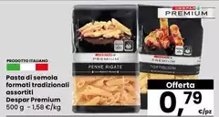 Despar - Pasta Di Semola Formati Tradizionali Assortiti Premium Despar - Pasta Di Semola Formati Tradizionali Assortiti Premium