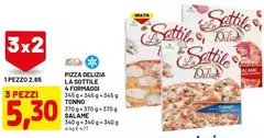 Delizia - Pizza La Sottile 4 Formaggi Delizia - Pizza La Sottile 4 Formaggi