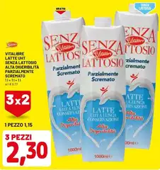 Vitalibre - Latte UHT Senza Lattosio Alta Digeribilità Parzialmente Scremato Vitalibre - Latte UHT Senza Lattosio Alta Digeribilità Parzialmente Scremato