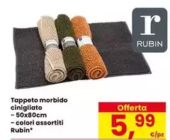 Rubino - Tappeto Morbido Cinigliato