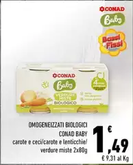 Conad - Omogeneizzati Biologici Baby Conad - Omogeneizzati Biologici Baby