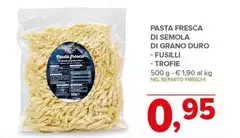 Pasta Fresca Di Semola Di Grano Duro Fusilli