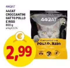 44cat - Croccantini Gatto Pollo E Riso 44cat - Croccantini Gatto Pollo E Riso