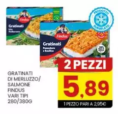 Findus - Gratinati Di Merluzzo/Salmone Findus - Gratinati Di Merluzzo/Salmone