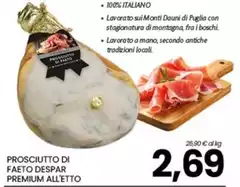 Boschi - Prosciutto Di Faeto Premium All'etto Boschi - Prosciutto Di Faeto Premium All'etto