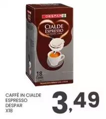Despar - Caffè In Cialde Espresso Despar - Caffè In Cialde Espresso