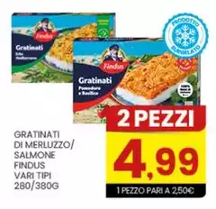 Findus - Gratinati Di Merluzzo/Salmone Findus - Gratinati Di Merluzzo/Salmone