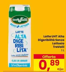 Trevalli - Latte UHT Alta Digeribilità Senza Lattosio Trevalli - Latte UHT Alta Digeribilità Senza Lattosio