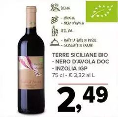 Terre siciliane - Nero D'Avola DOC/Inzolia IGP