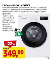 LG - F4NA10S8NWK Lavatrice LG - F4NA10S8NWK Lavatrice