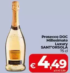 Sant'orsola - Prosecco DOC Millesimato Luxury Sant'orsola - Prosecco DOC Millesimato Luxury