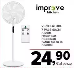 Improve - Ventilatore 7 Pale 40cm