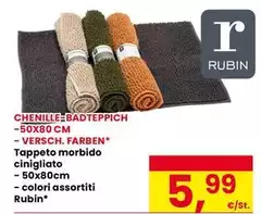 Rubino - Tappeto Morbido Cinigliato Rubino - Tappeto Morbido Cinigliato