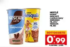 Nestlè - Nescafe Cappuccino/Espresso Ml.180 Nestlè - Nescafe Cappuccino/Espresso Ml.180