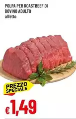 Polpa Per Roastbeef Di Bovino Adulto Polpa Per Roastbeef Di Bovino Adulto