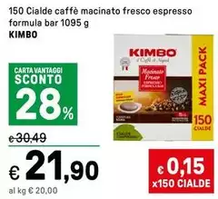 Kimbo - Cialde Caffè Macinato Fresco Espresso Kimbo - Cialde Caffè Macinato Fresco Espresso