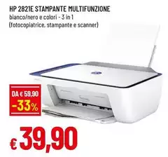 HP - Hp 2821e Stampante Multifunzione